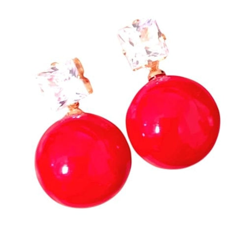 Small Size Single Pearl Stud Earrings, For Women's Fashion Jewellery